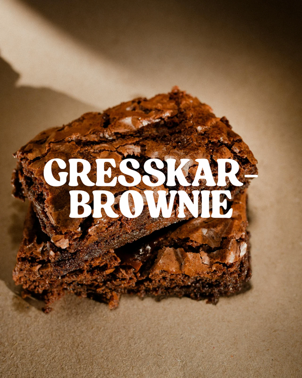 Glutenfri gresskarbrownie🤎🎃