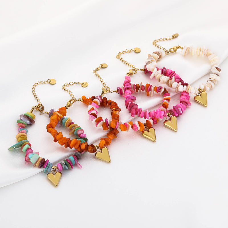 Armbånd Shell Heart