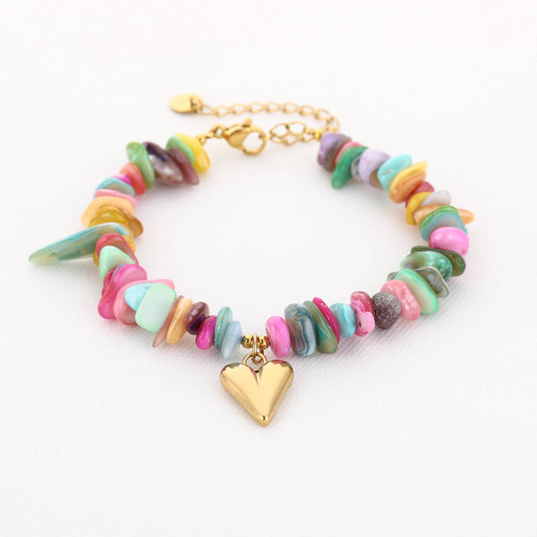 Armbånd Shell Heart