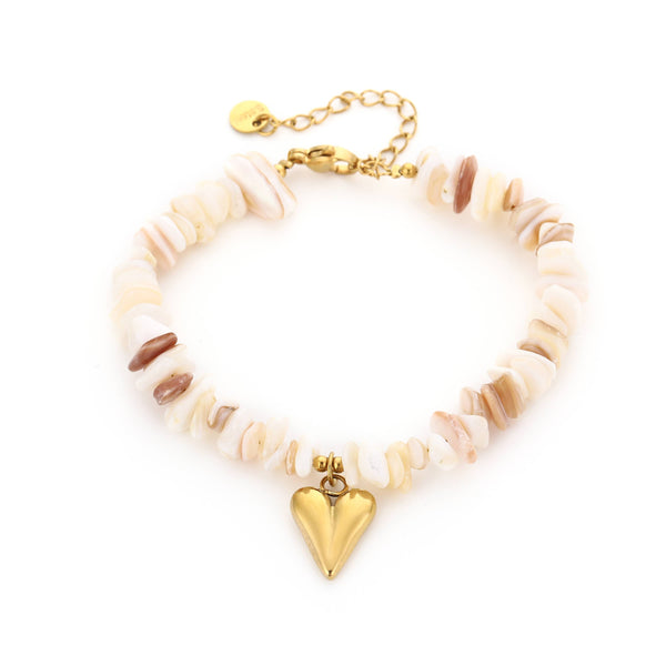 Bracelet Shell Heart