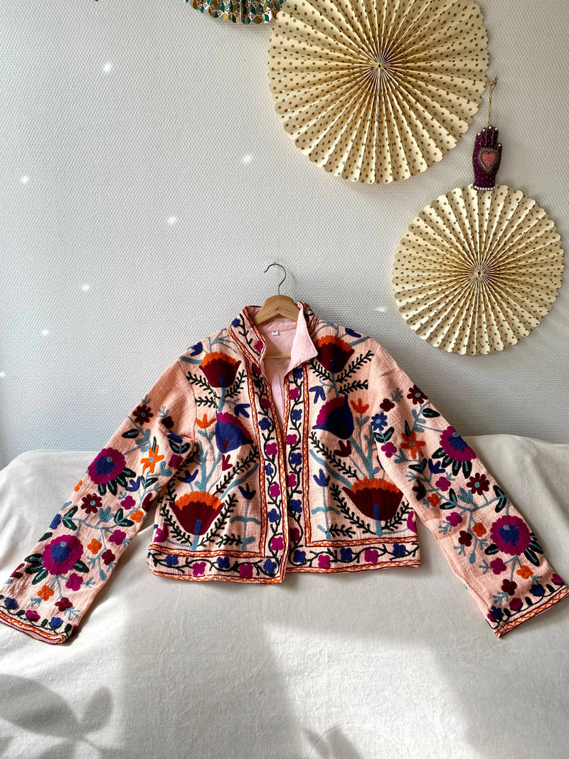 Suzani Floral Jacket India Fall Autumn