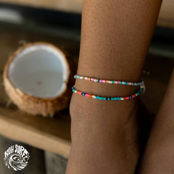 Nusa Dainty Beaded Anklet, Beach Anklet by Koh Surf