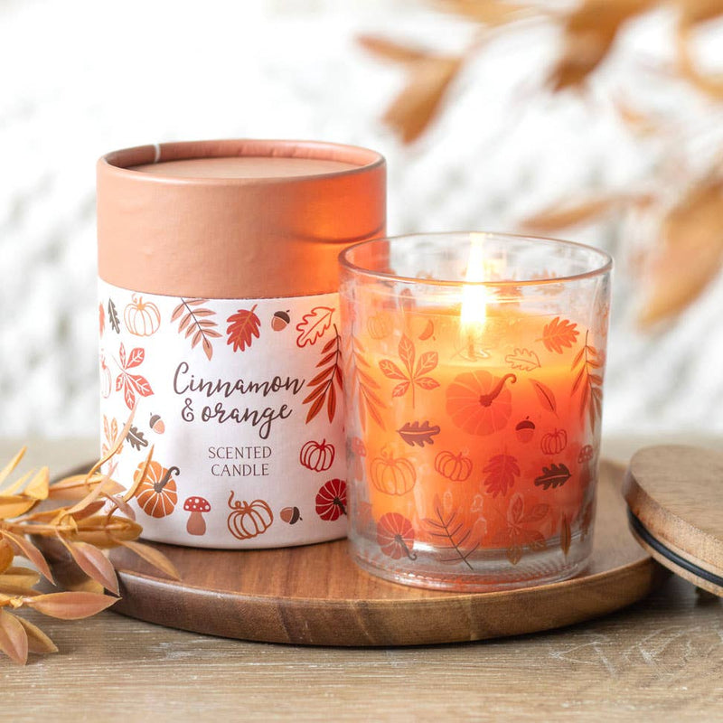 Autumn Leaves Cinnamon & Orange Fall Candle