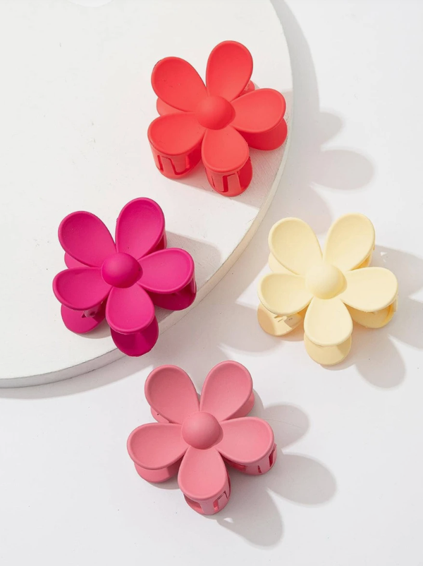 Flower Hair Clip 4 pieces