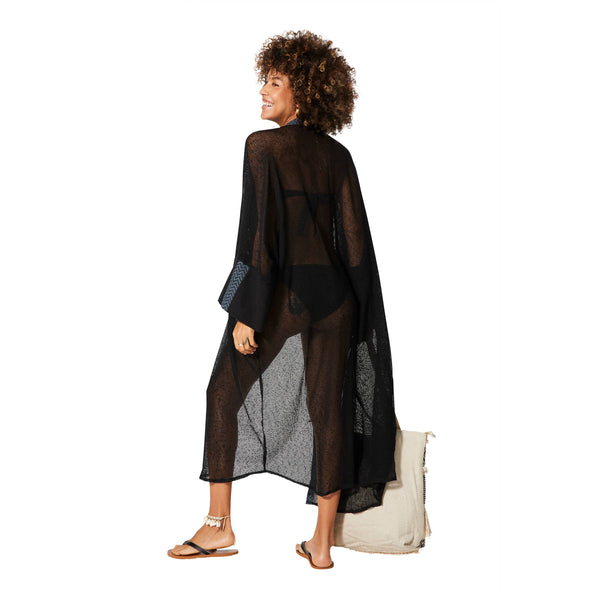 Svart kimono