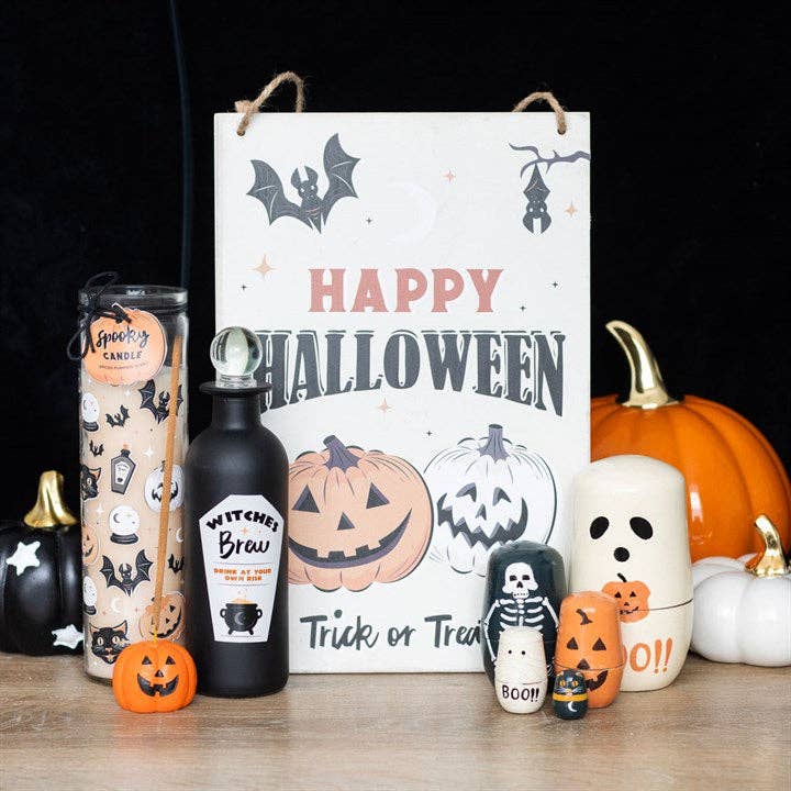 Spooky Spiced Pumpkin Halloween Tube Candle