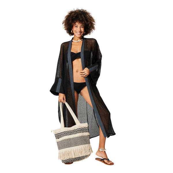 Svart kimono