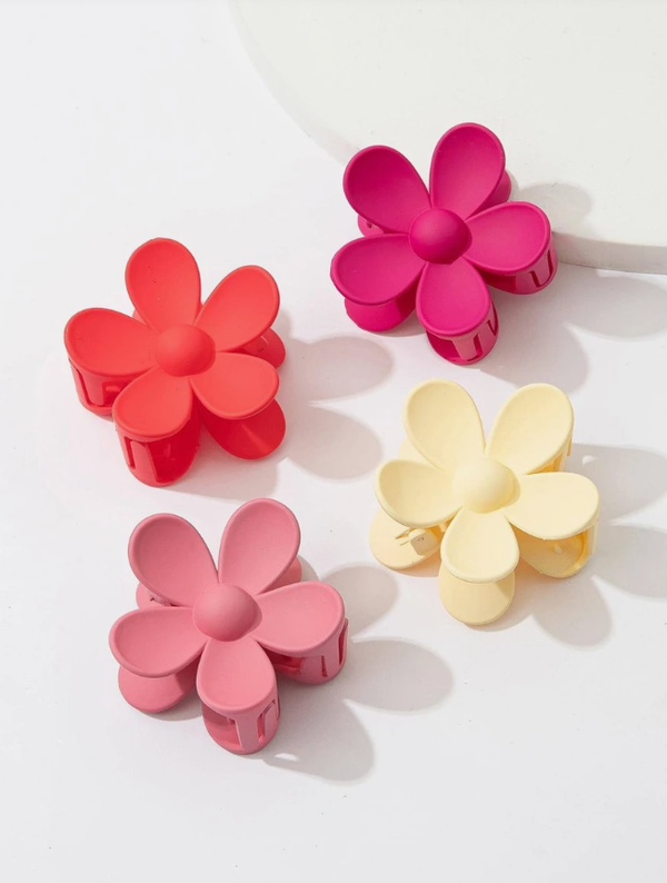 Flower Hair Clip 4 pieces