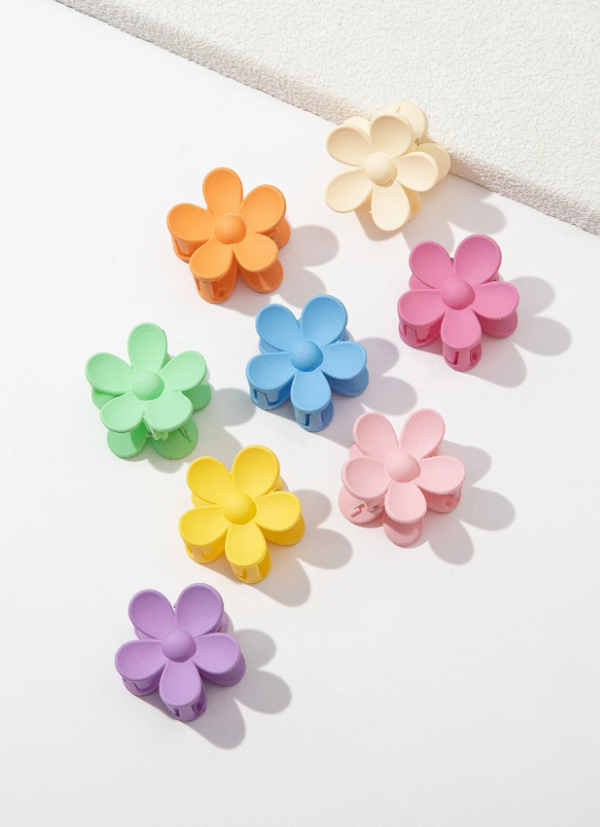 Mini Flower Hair Clip 8 pieces