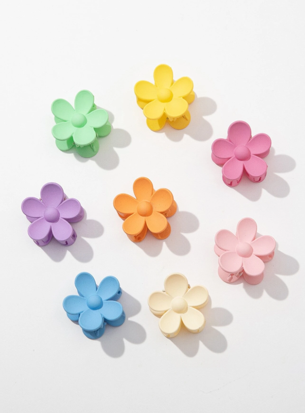 Mini Flower Hair Clip 8 pieces