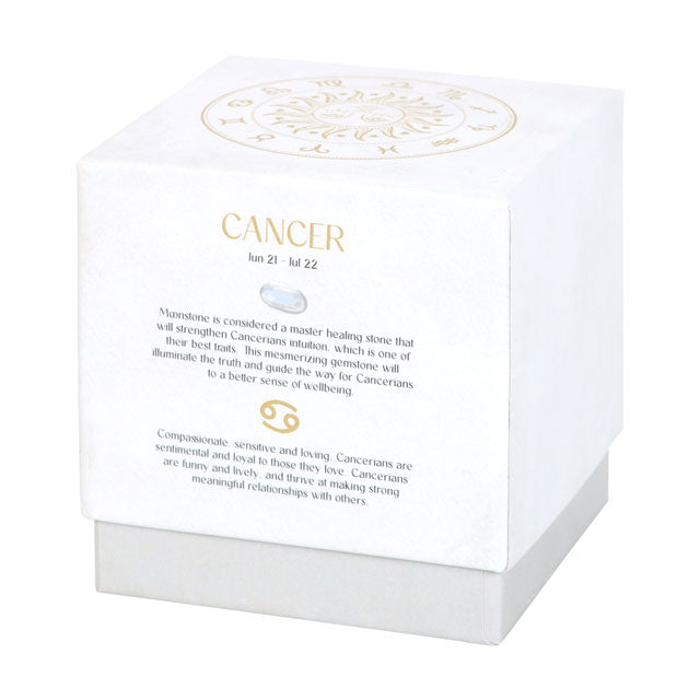 Cancer (krepsen) Orange & Chamomile Zodiac Crystal Candle