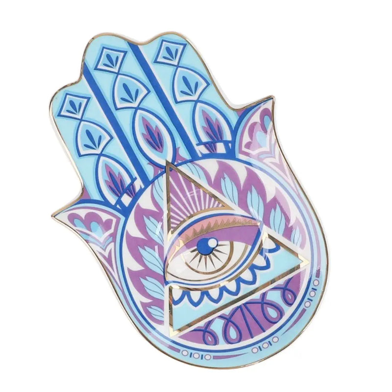 Hamsa-fat Evil eye lilla