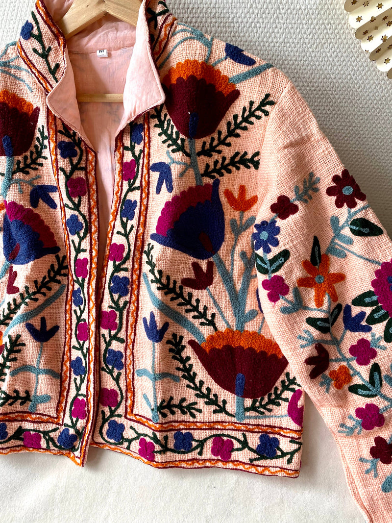 Suzani Floral Jacket India Fall Autumn