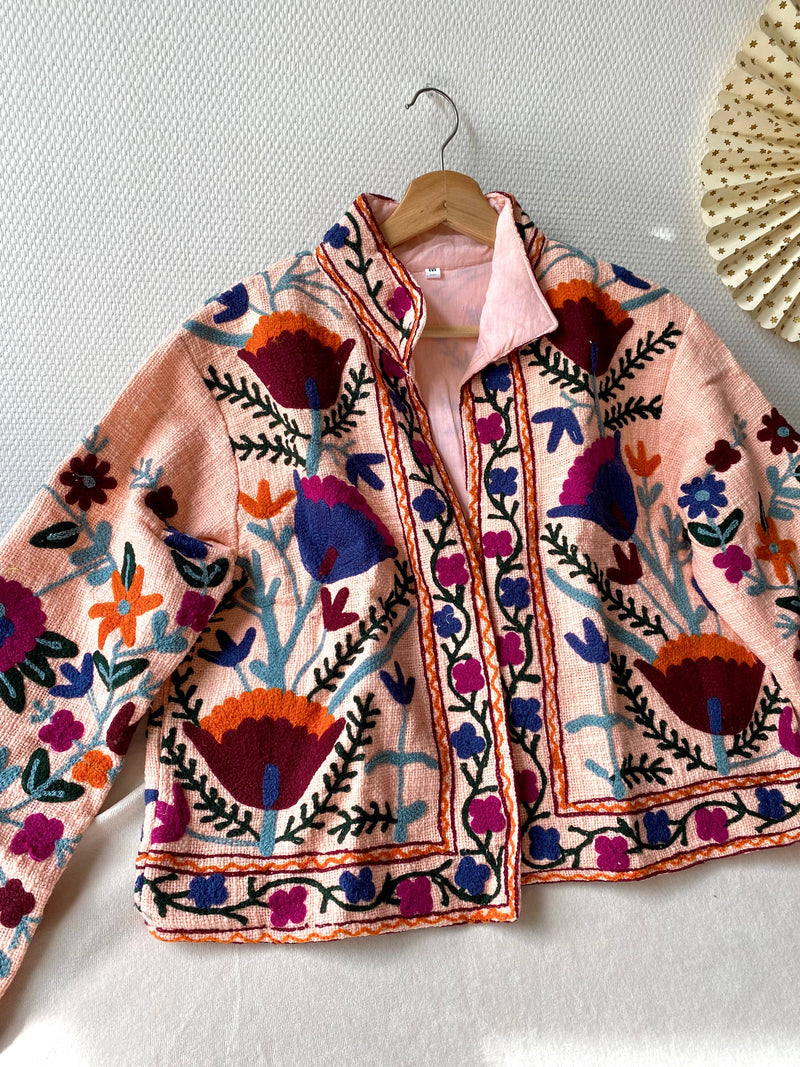 Suzani Floral Jacket India Fall Autumn