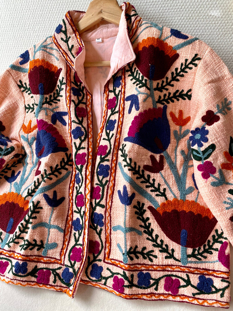 Suzani Floral Jacket India Fall Autumn