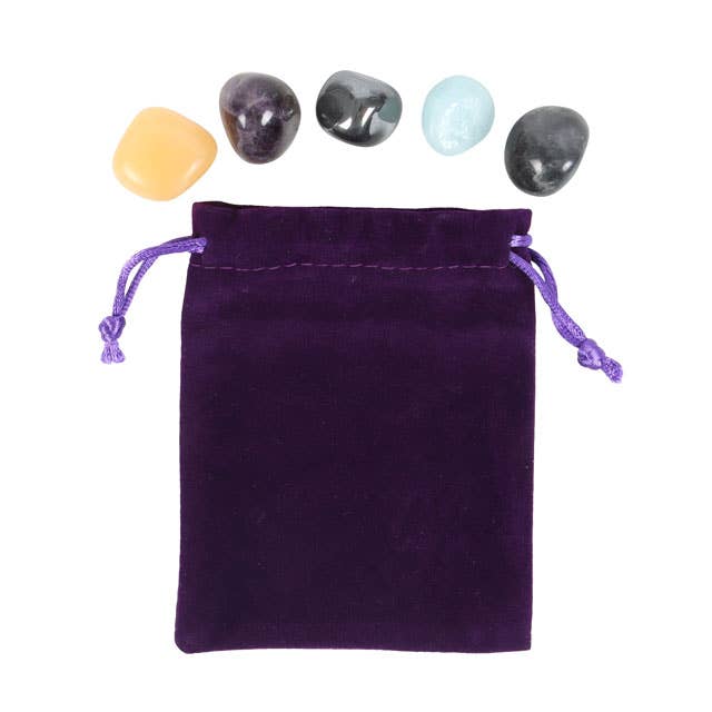 Aquarius Zodiac Crystal Tumblestone Set